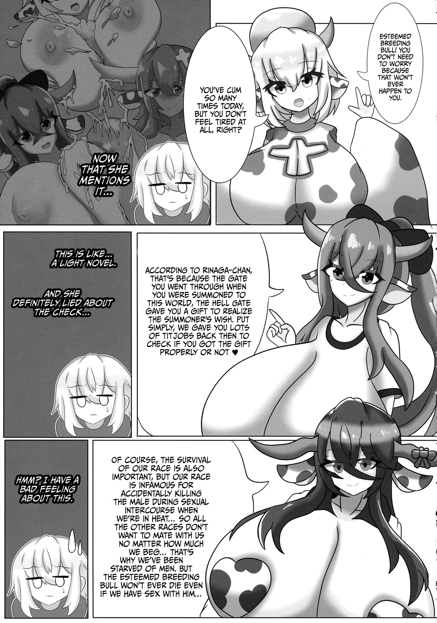 Haraushi Haramasete Sukue Shounen To Nana-ri No Bakunyuu Ushiko Chapter 1000 Page 21